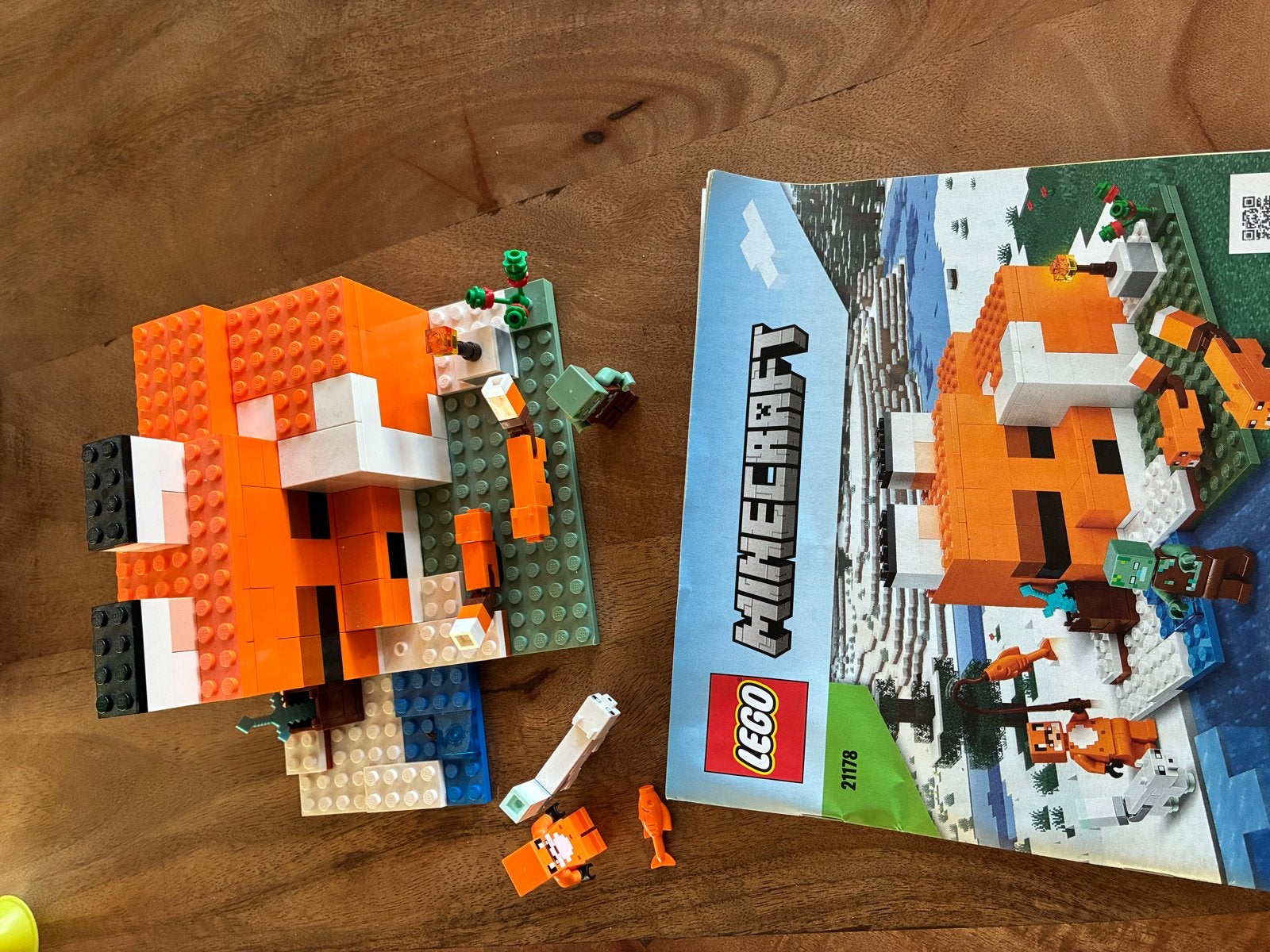 Lego Minecraft De Vossenlodge (21178) met instructies, Ophalen, Gebruikt, Minecraft, Lego