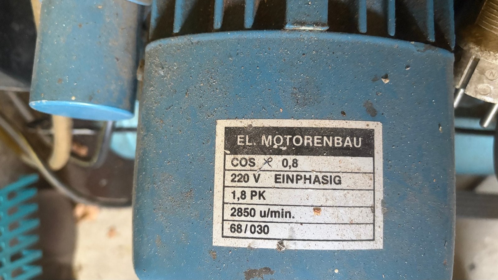 EL. MOTORENBAU Compressor 220V met accessoires, Ophalen, Gebruikt, 6 tot 10 bar, 25 tot 100 liter