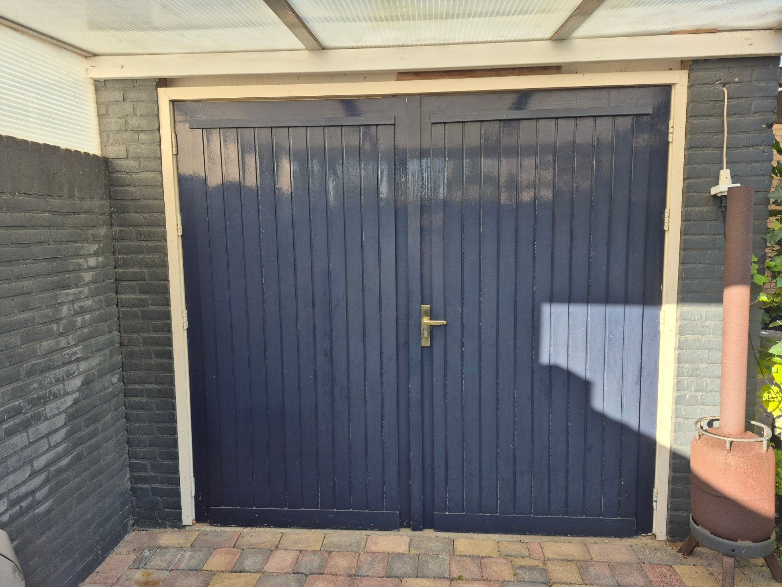 Houten garagedeuren - Altijd droog gestaan, Gebruikt, 215 cm of meer, Garagedeur, Hout