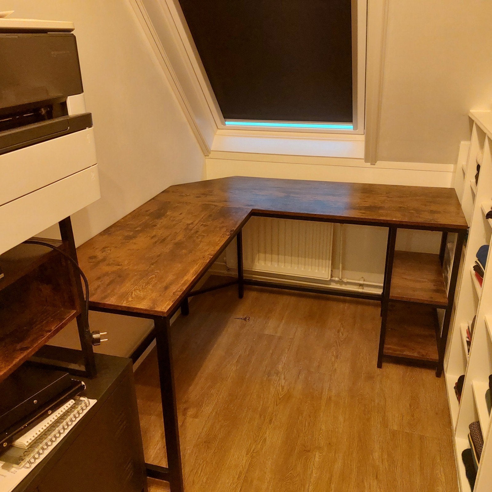 2 hoekbureaus, ook te plaatsen in U-vorm, Huis en Inrichting, Ophalen, Demontabel, Hoekbureau, Bruin