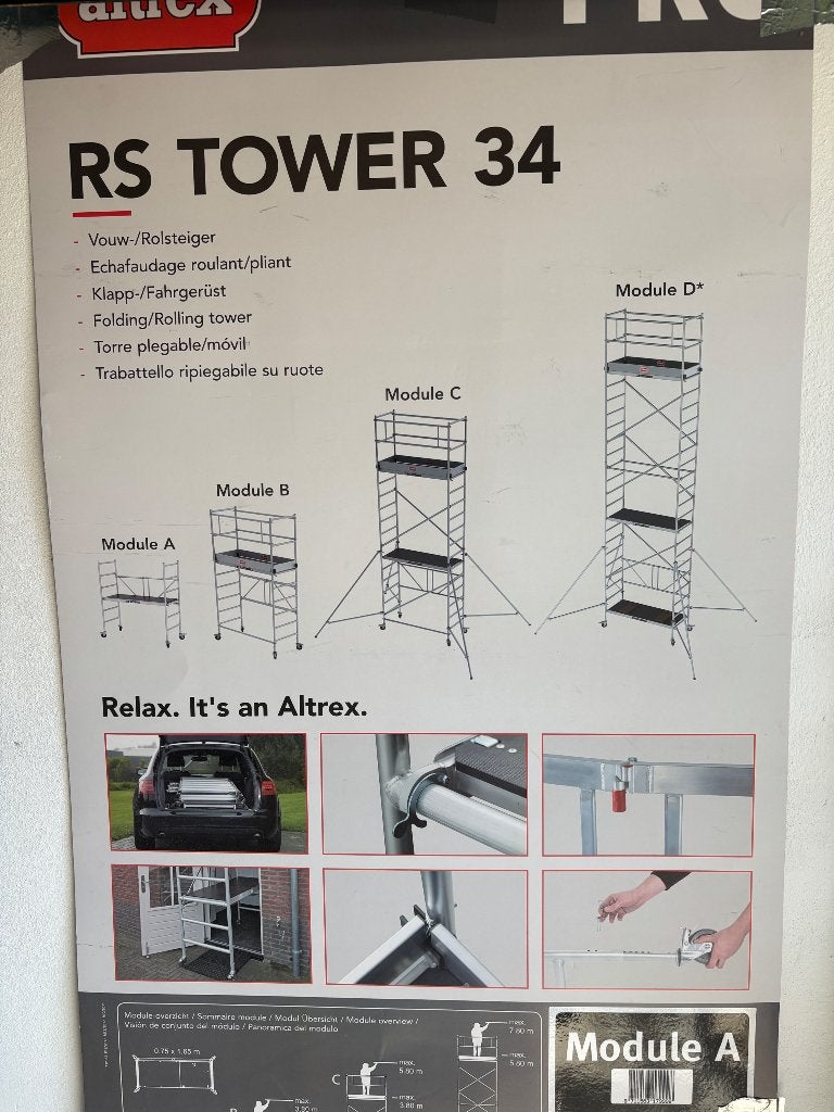 Altrex rol Steiger, Ophalen, Gebruikt