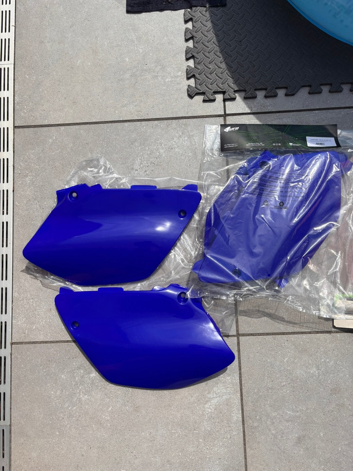 2x Yz 125 250 zijnummerplaten kappenset, Ophalen of Verzenden