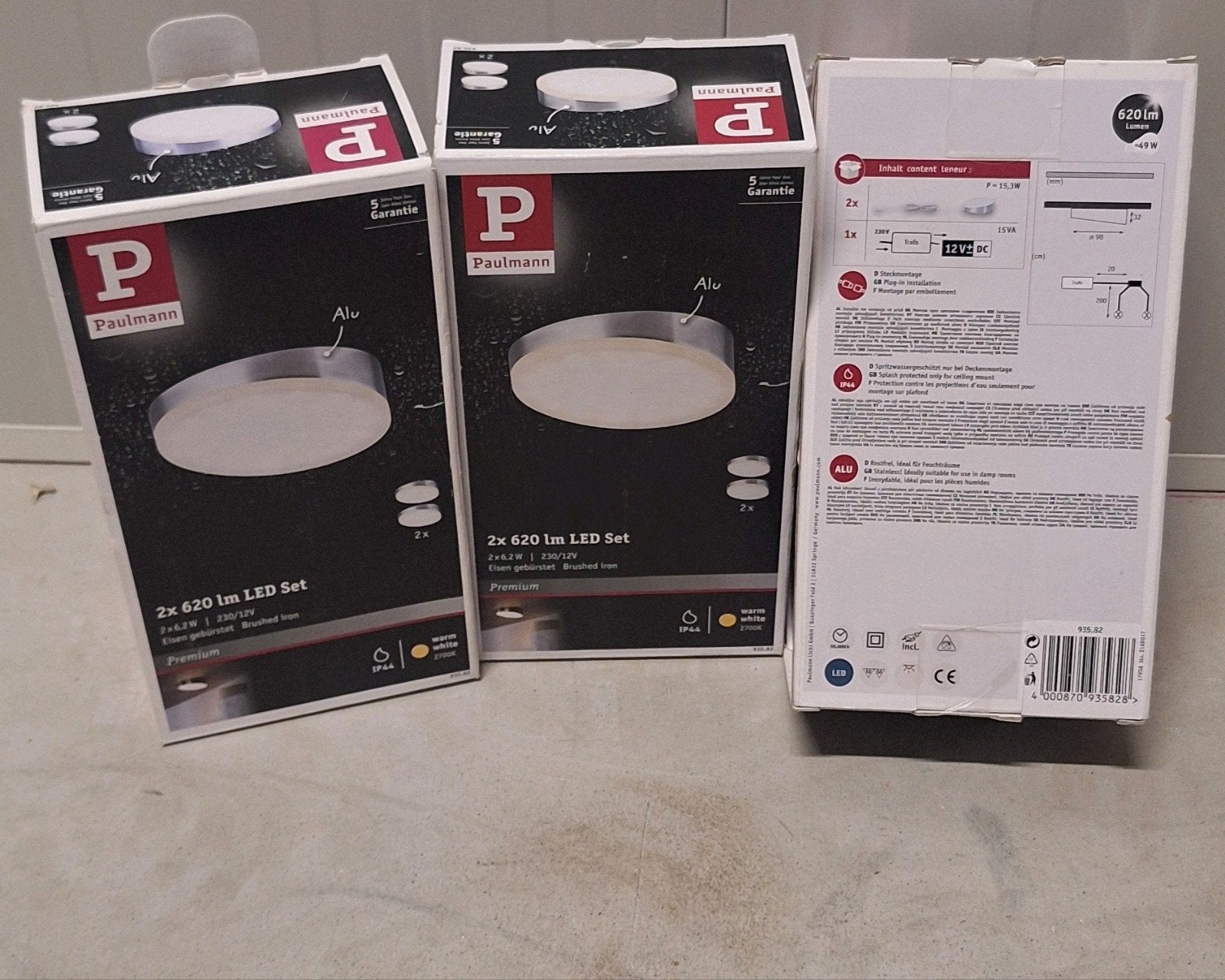 Paulmann spots chroom, led, 12 volt, badkamer, keuken, kast, Metaal of Aluminium, Nieuw, Ophalen of Verzenden, Paulmann