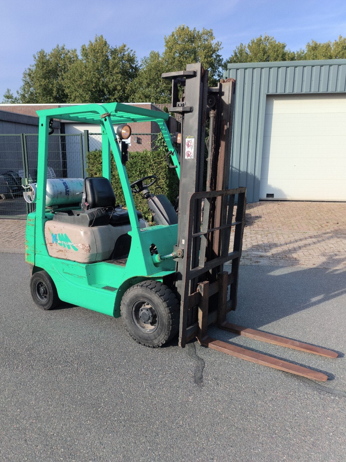 Heftruck Mitsubishi 1.4 ton LPG gratis bezorging, Zakelijke goederen, 1000 tot 2000 kg, Ophalen of Verzenden, LPG, Heftruck