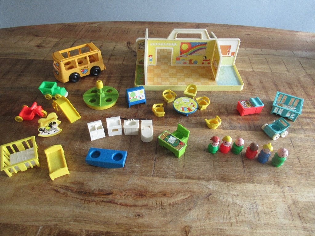 Fisher Price 929 Vintage Family Nursery kinderdagverblijf, Ophalen of Verzenden, Gebruikt, Speelset