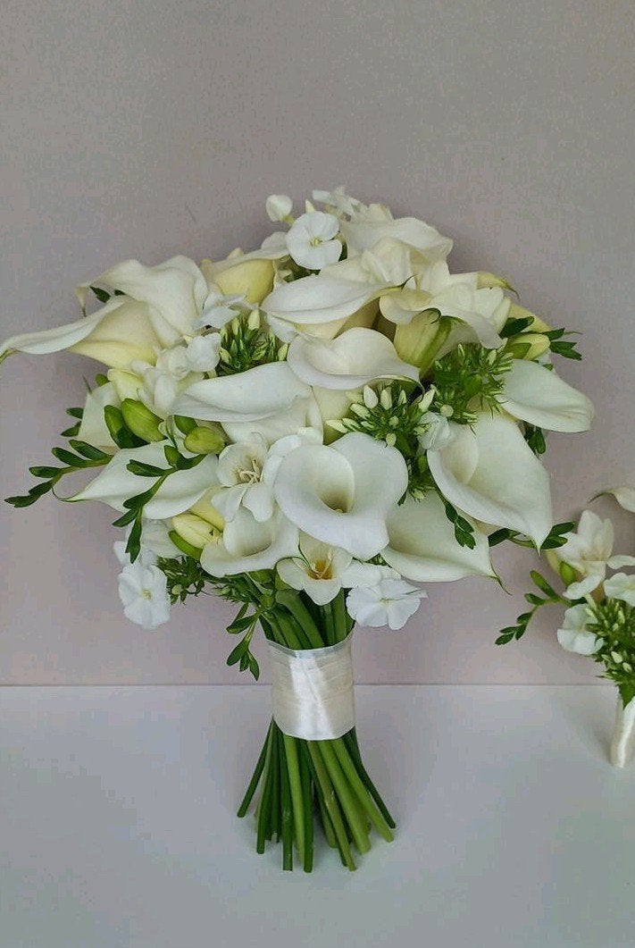 Prachtig Wit  Boeket met Corsage, Ophalen of Verzenden, Nieuw, Wit, Accessoires