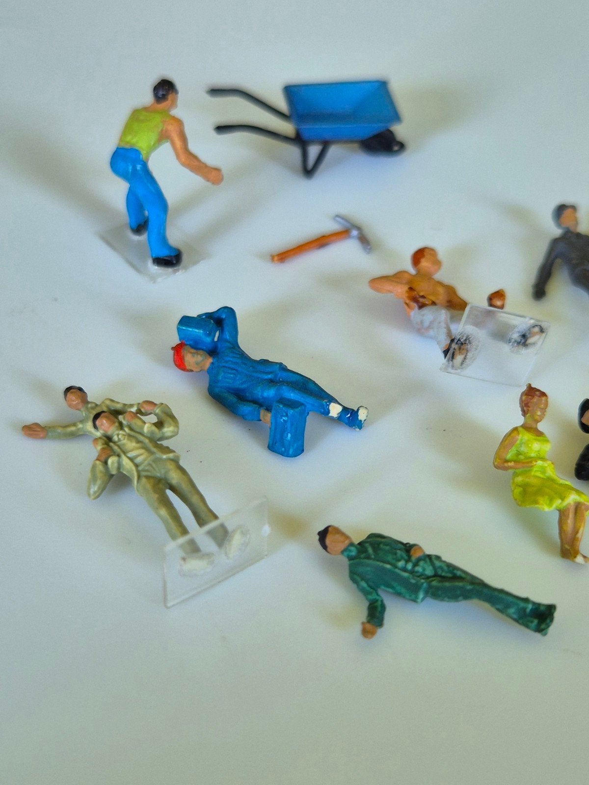 Miniatuur Figuren Set: Bouwvakkers en Meer, Verzamelen, Ophalen of Verzenden, Gebruikt