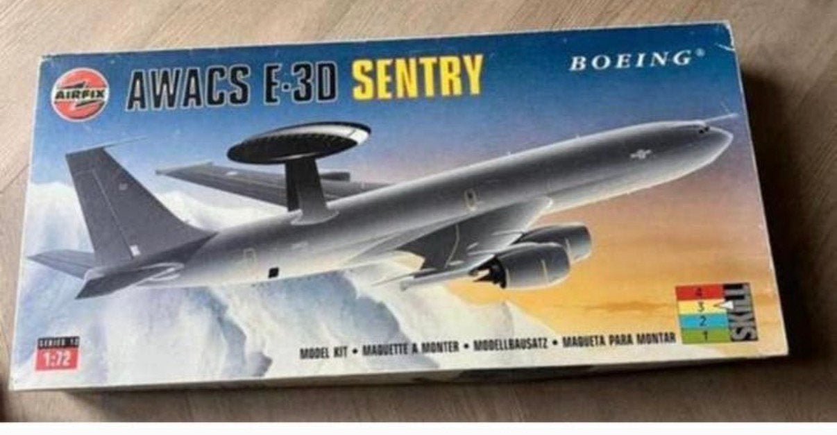 BOEING AWACS E 3D "SENTRY" MODEL: Air, Overige merken, 1:72 tot 1:144, Nieuw, Ophalen of Verzenden