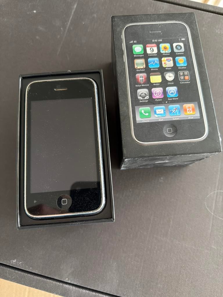 iPhone 3G 16GB in originele doos - Collectors item, Telecommunicatie, Mobiele telefoons | Apple iPhone, 16 GB, Zwart, Ophalen of Verzenden