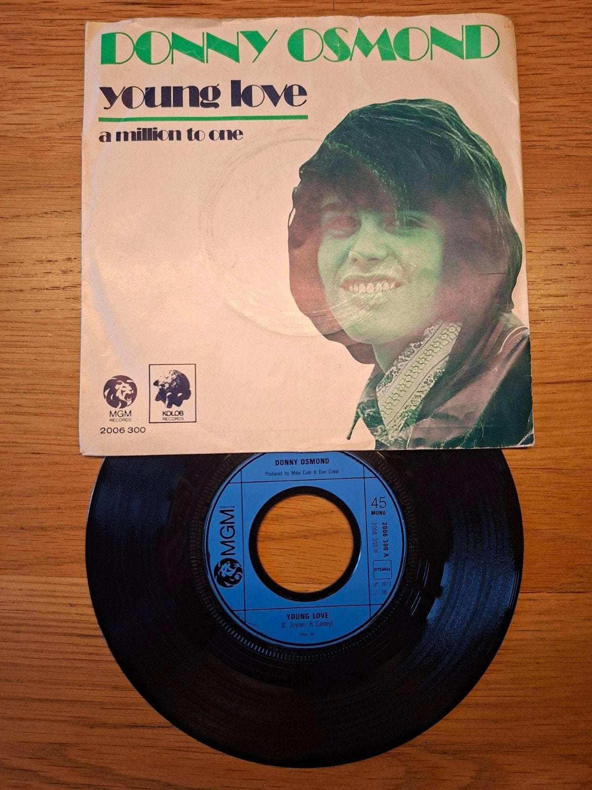 Donny Osmond - Young Love (MGM 2006 300) 7 inch vinyl, Gebruikt, 7 inch, Ophalen of Verzenden, Pop