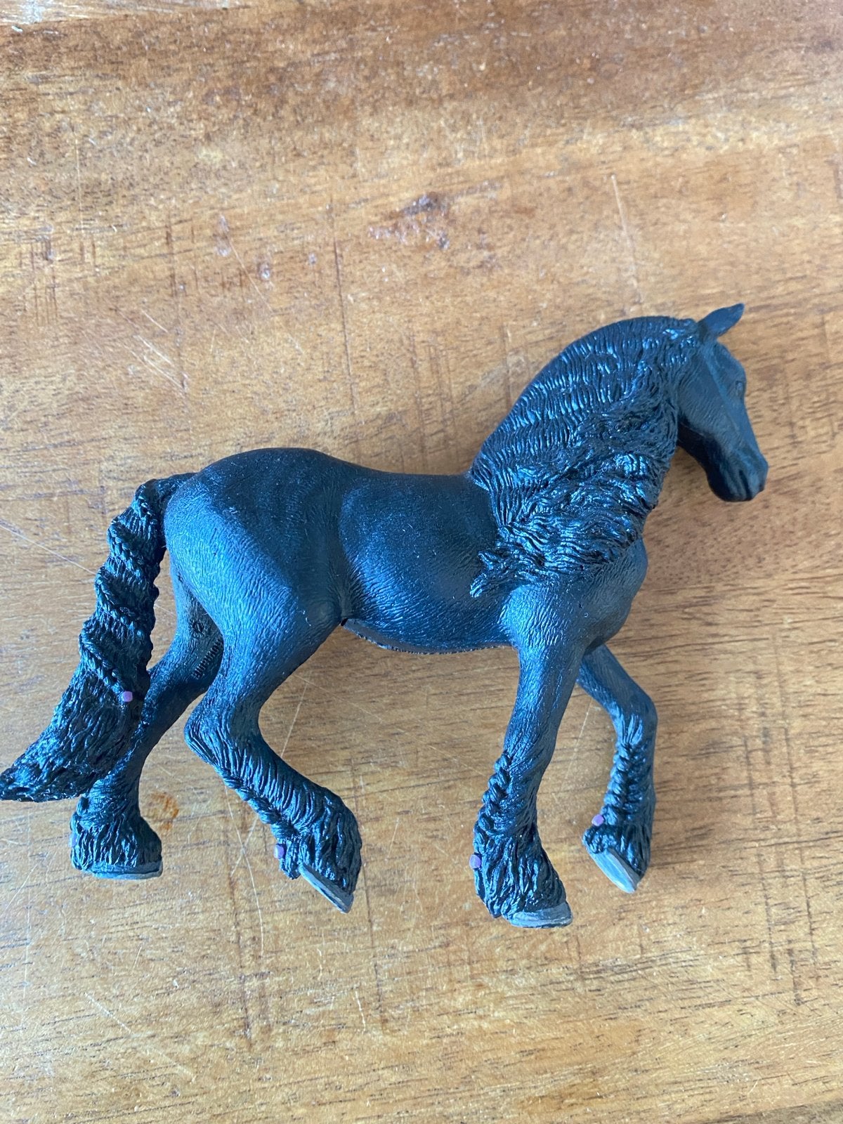 Schleich 13906 Friese merrie - Zwart paard speelgoed, Ophalen of Verzenden, Gebruikt