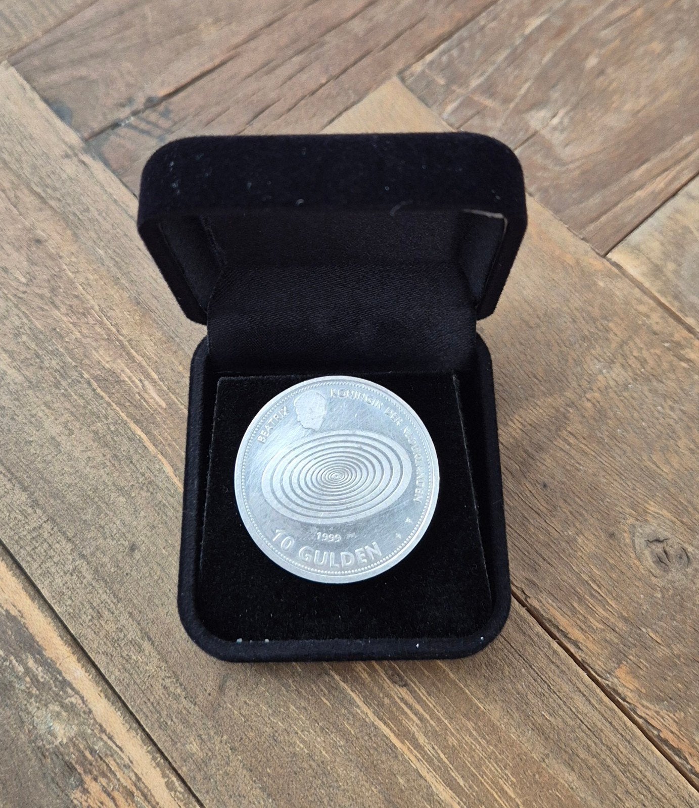 Zilveren munt 10 gulden uit 1999, Koningin Beatrix, Zilver, Ophalen of Verzenden, Losse munt