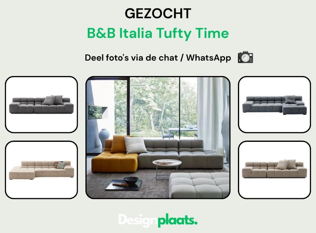 GEZOCHT: B&B Italia Tufty Time — Direct Inkoop, Ophalen of Verzenden, Zo goed als nieuw, B&B Italia, Minder dan 150 cm