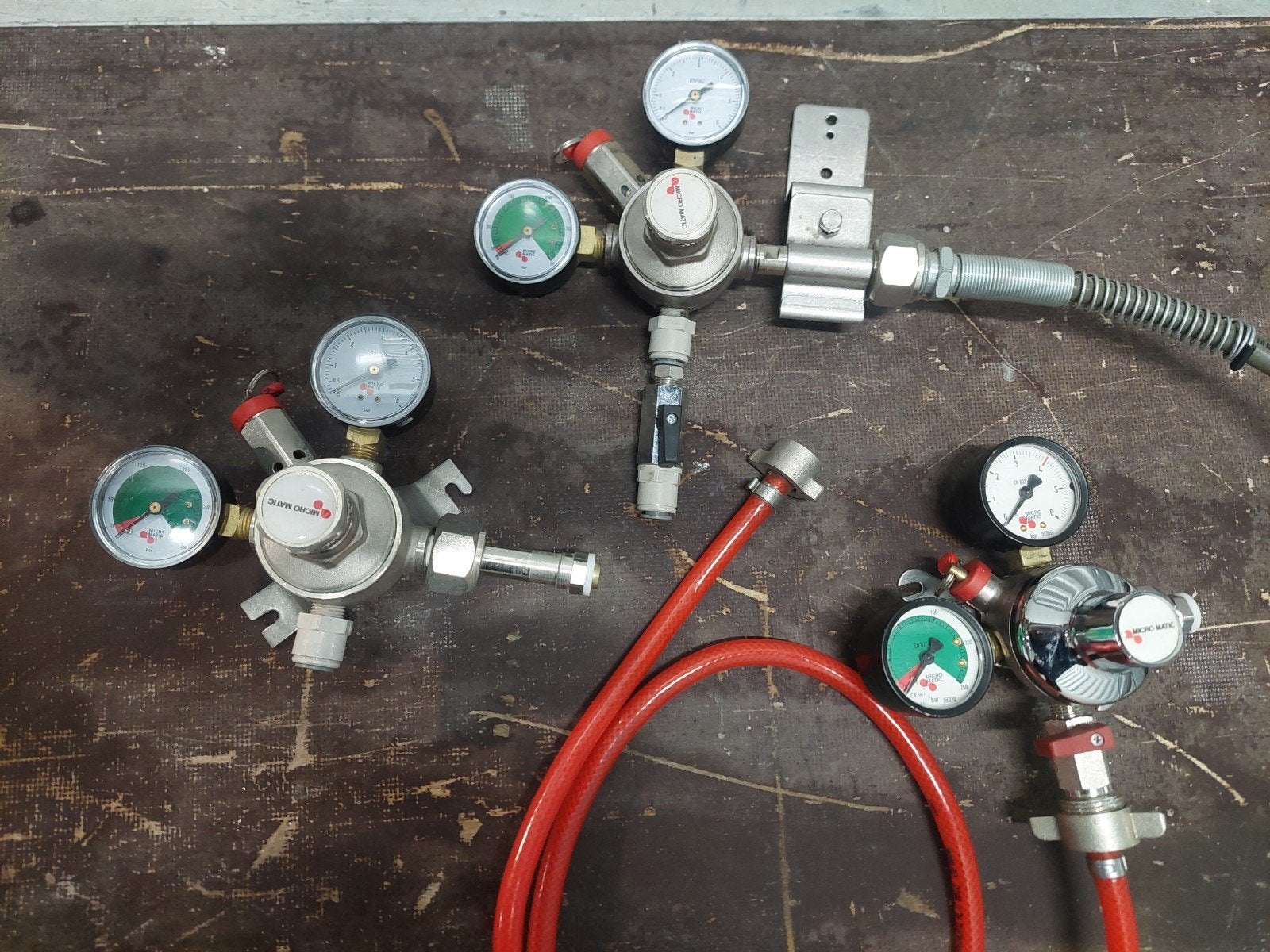 CO2 / Koolzuur meter reduceer drukregelaar Micro Matic, Ophalen of Verzenden, Zo goed als nieuw, Overige merken