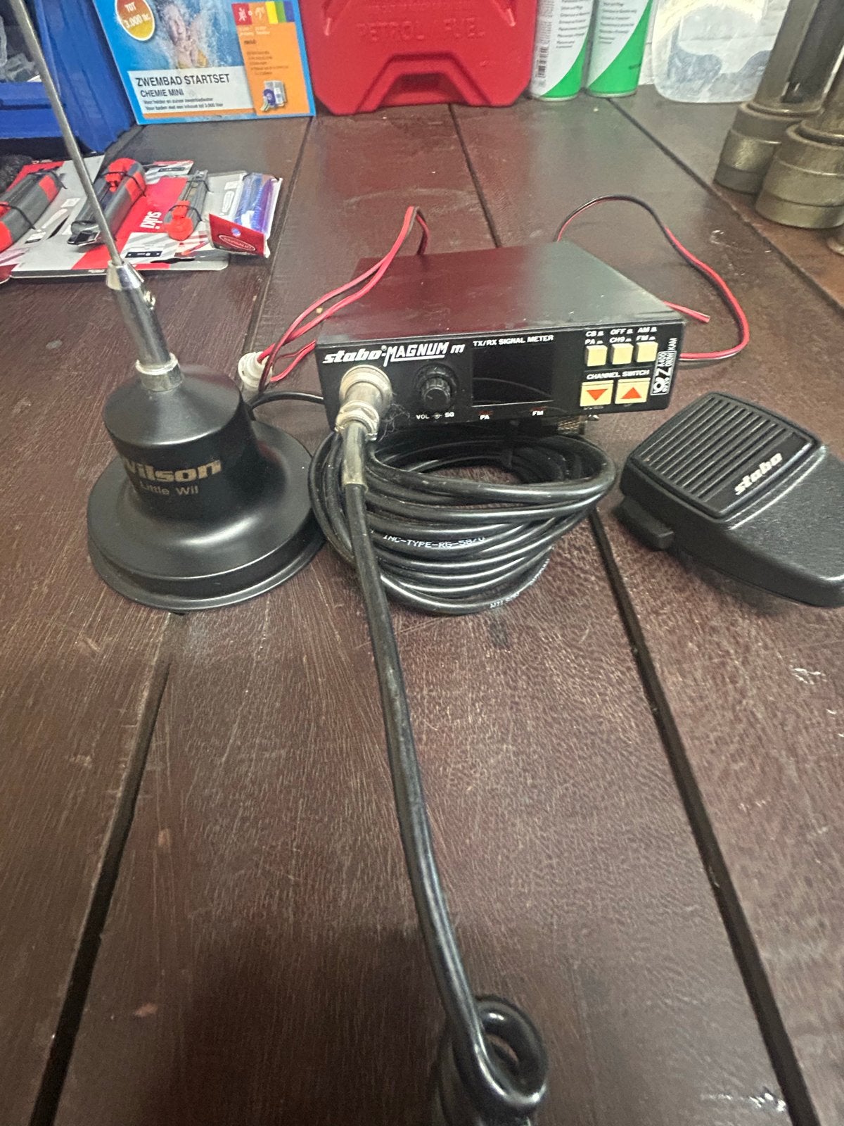 27mc Mobiel met Wilson magneetantenne - Ideaal voor camper, Ophalen of Verzenden, Gebruikt, 5 tot 15 km, Portofoon of Walkie-talkie