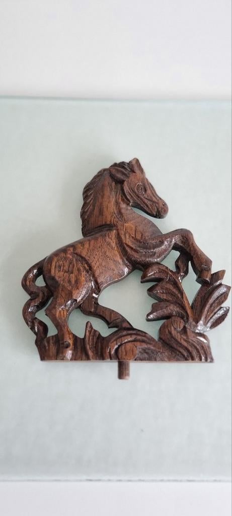 Prachtig antiek echt houten paard mooi en gaaf, Antiek en Kunst, Antiek | Klokken, Ophalen of Verzenden