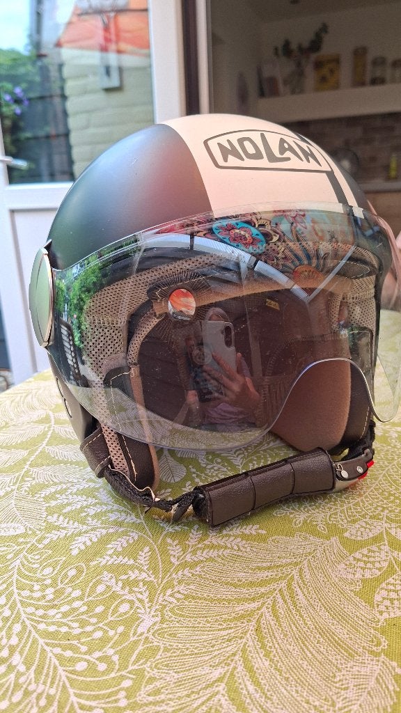 Jet helm, Motoren, Kleding | Motorhelmen, Ophalen, Nolan, Jethelm, Dames