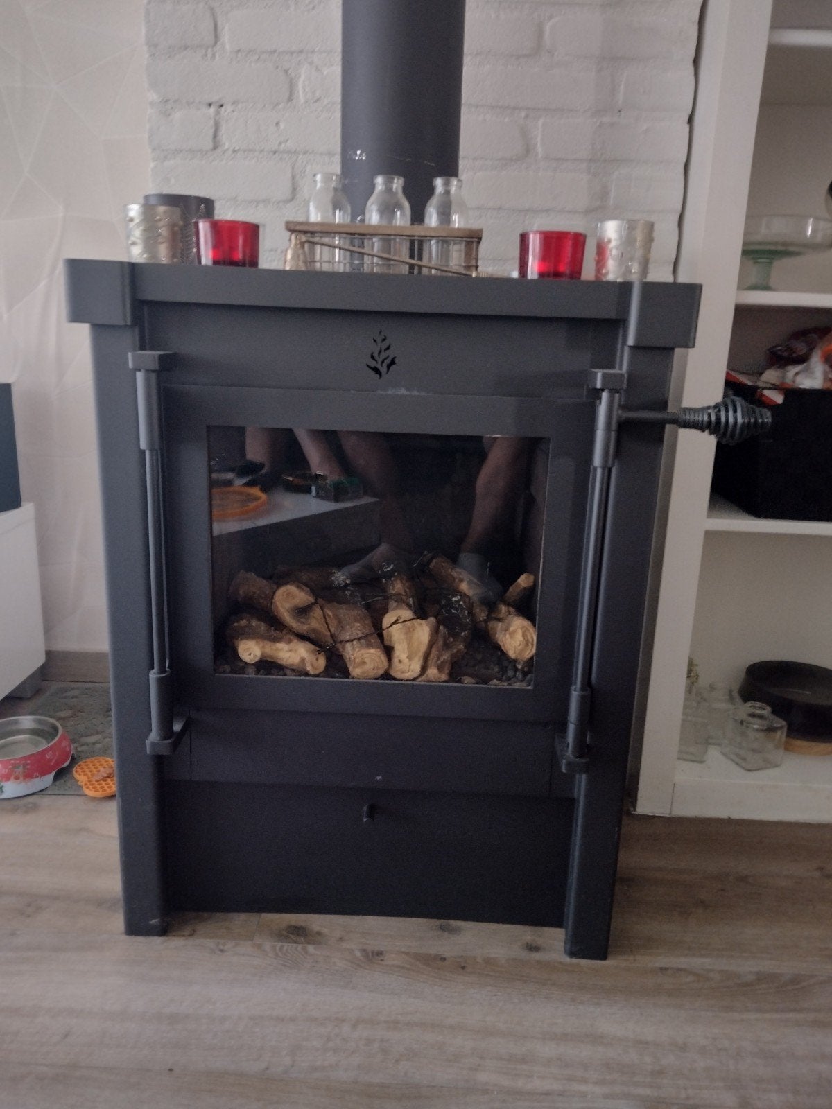 gas haard prima staat, Gas, Ophalen of Verzenden, Zo goed als nieuw, Vrijstaand