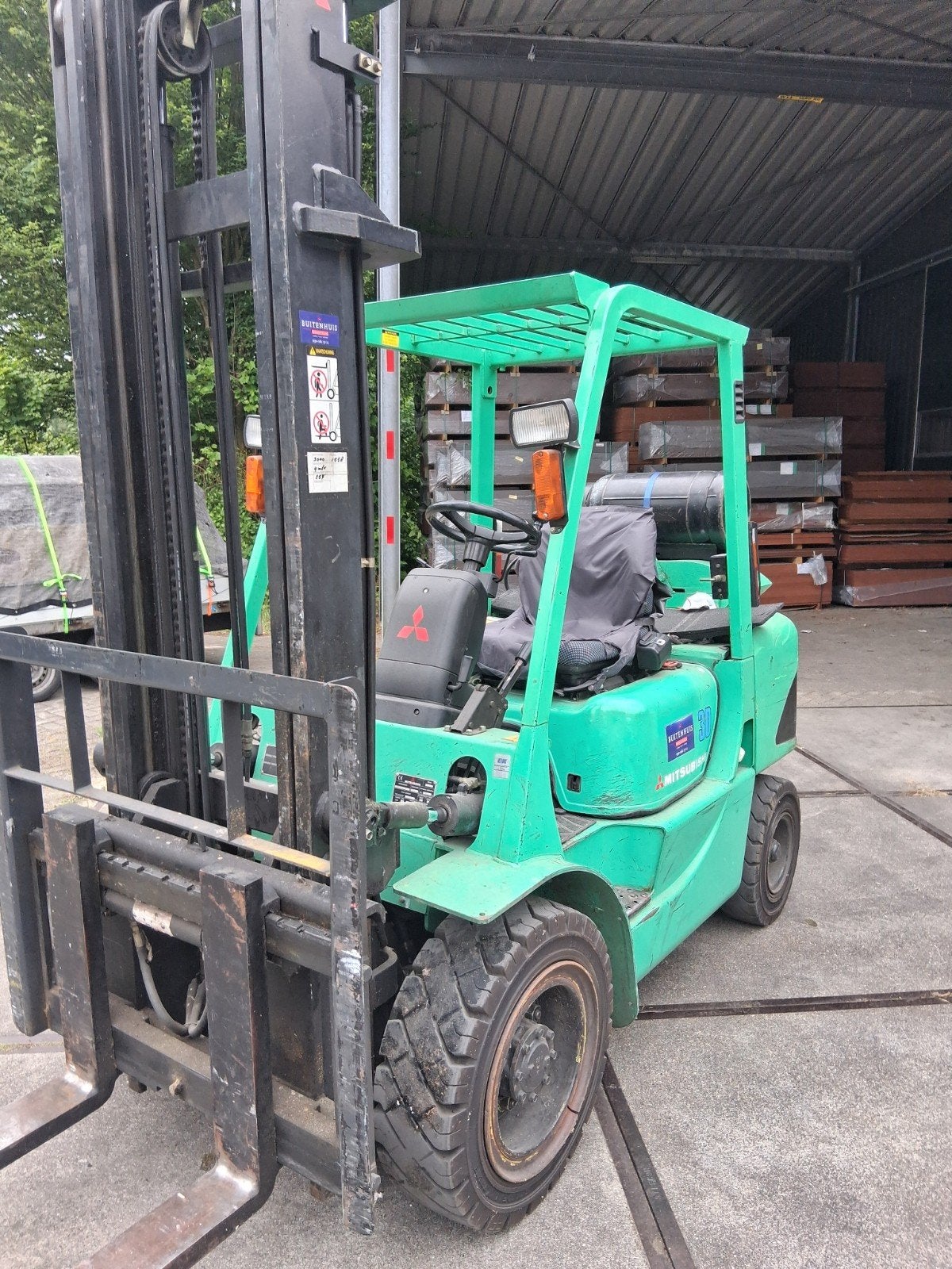 Heftruck mitsubisi fg 30 lpg, Ophalen, Zo goed als nieuw