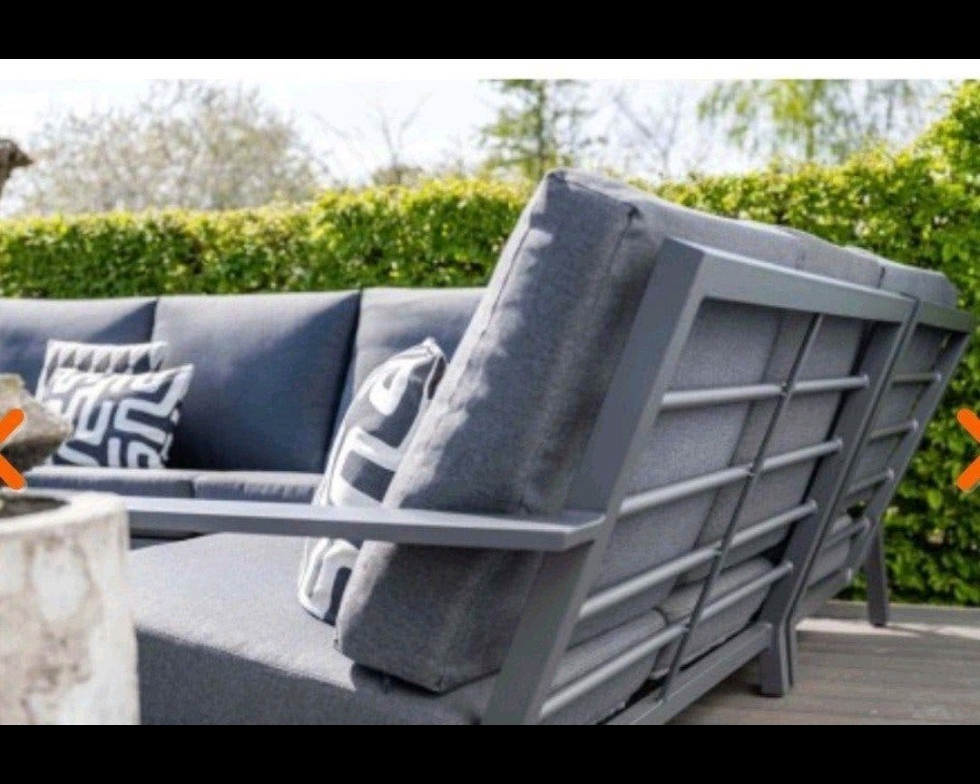 GARDEN IMPRESSIONS ALUMINIUM BLACK LOUNGESET LINCOLN 246x246, Ophalen, Nieuw