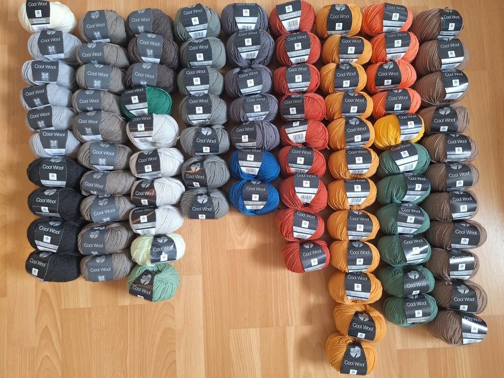 Lana Grossa Cool Wool, Hobby en Vrije tijd, Breien en Haken, Zo goed als nieuw, Breien of Haken, Wol of Garen, Verzenden