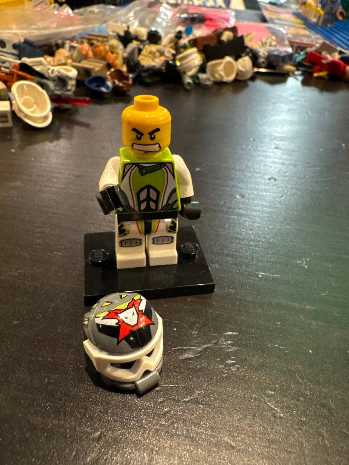 LEGO Minifiguur Team X-treme Daredevil 1 (REX-treme) wr001, Ophalen of Verzenden, Gebruikt