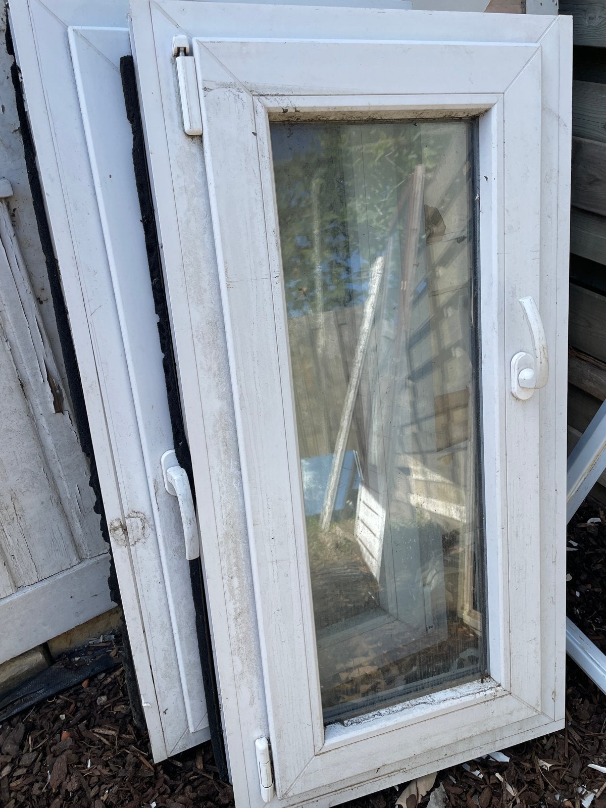 Gebruikt lraam met Dubbelglas - 110x50 cm, Doe-het-zelf en Verbouw, Ophalen, Gevelraam of Ruit, Gebruikt, Minder dan 80 cm