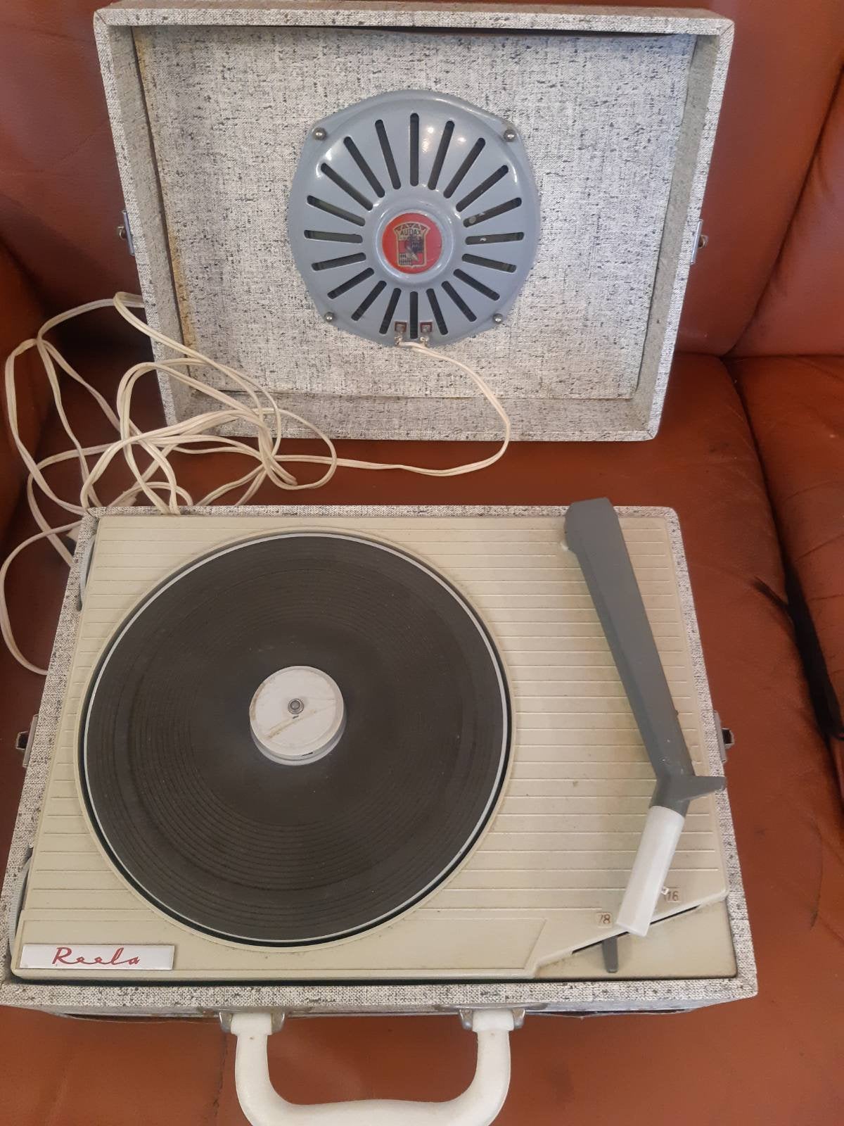 Vintage Reels Platenspeler - Draagbaar en Compleet, Audio, Tv en Foto, Platenspelers, Ophalen, Overige merken
