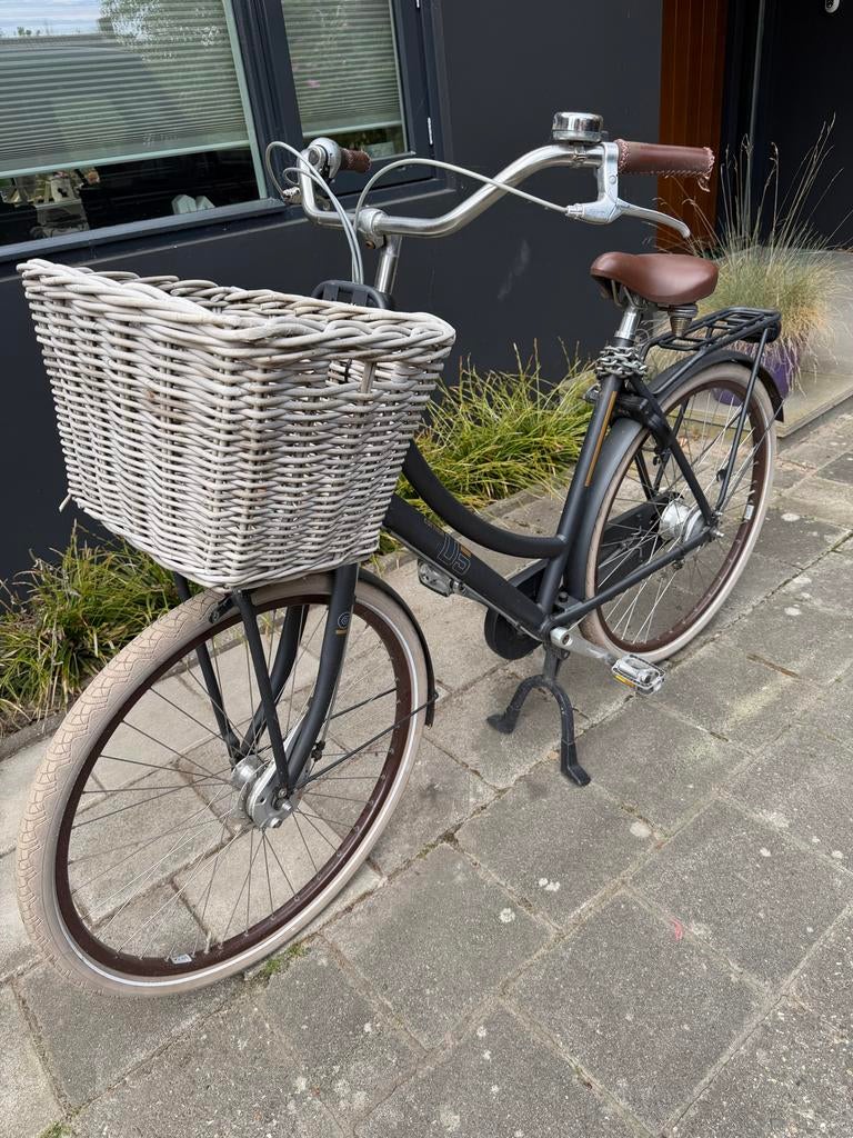 Cortina U5 Transportfiets met mand en sloten, Fietsen en Brommers, Trommelrem, Ophalen, Overige merken, 53 tot 56 cm