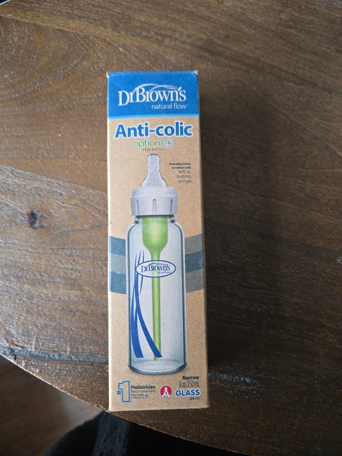 Dr. Brown's glazen anti-koliek drinkfles (nieuw), Ophalen of Verzenden, Babyfles, BPA-vrij, Nieuw