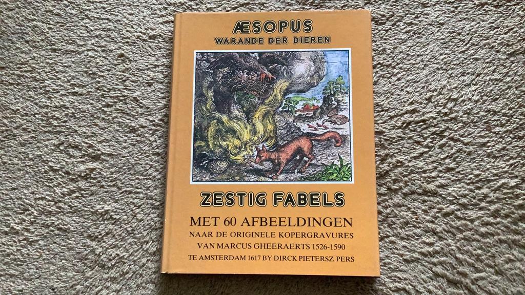 Aesopus. Warande der dieren. 60 fabels. Afb.: Gheeraerts, Ophalen of Verzenden, Zo goed als nieuw