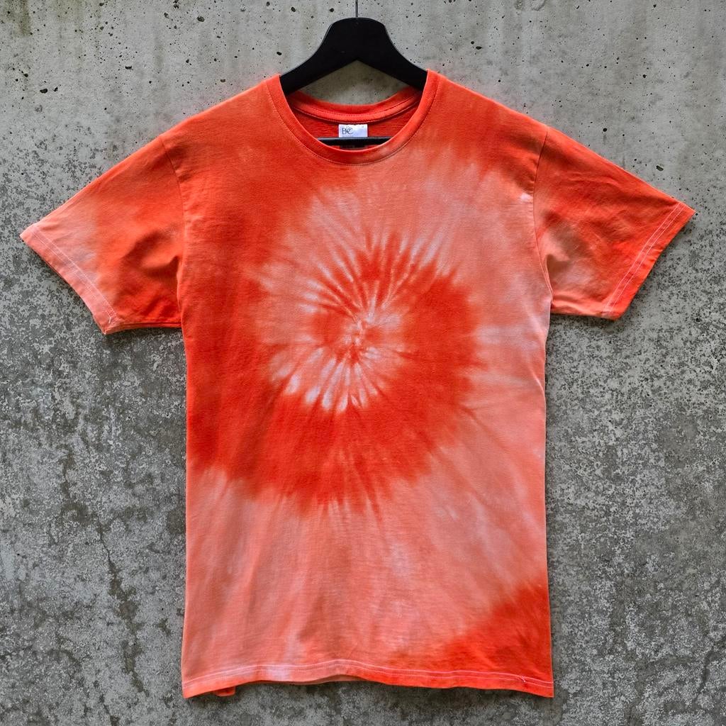 Koningsdag oranje spiral tie dye t-shirt unisex maat M, Nieuw, Oranje, Ophalen of Verzenden, Spiral Creaties
