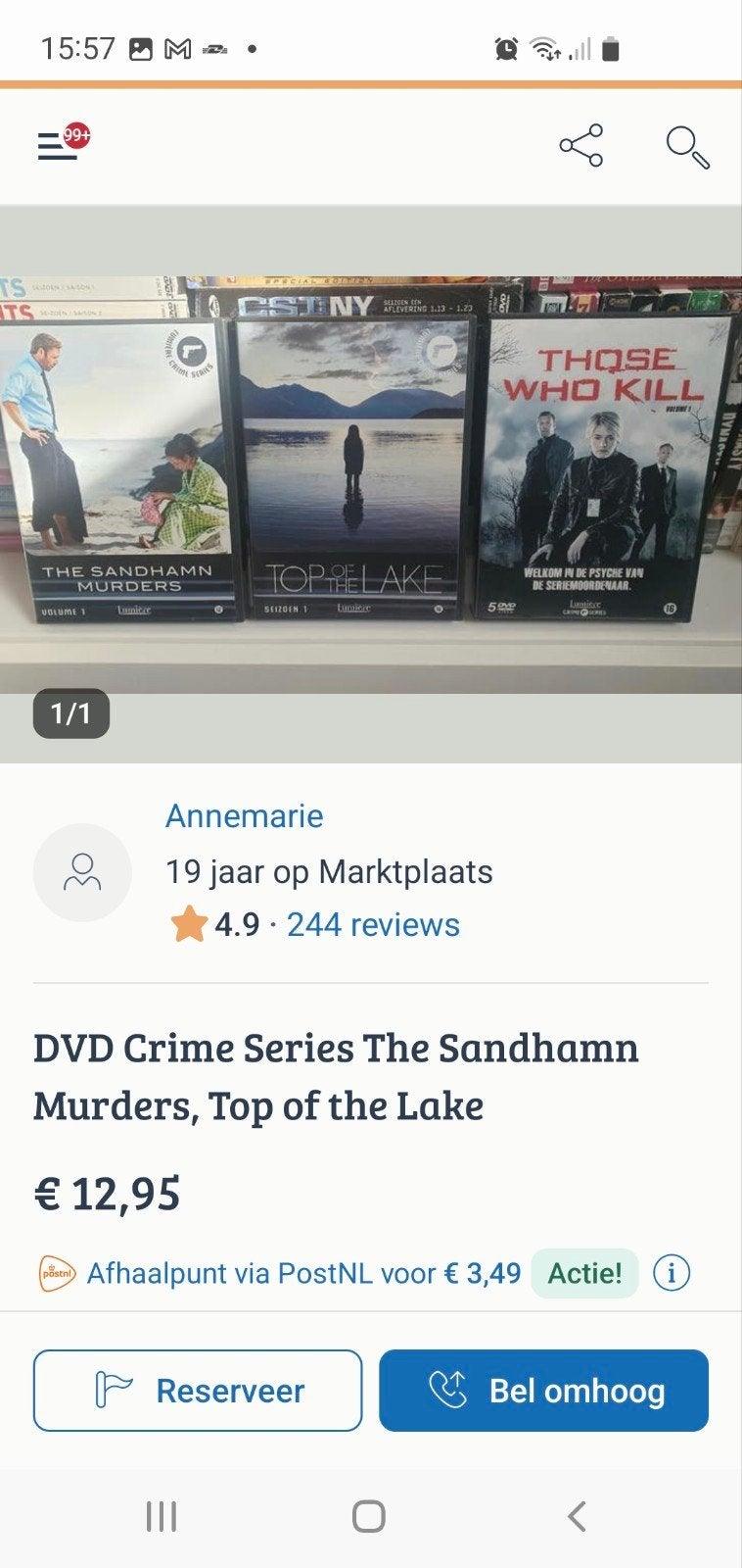 Kleine partij Tv series, crime, detective, komedie etc, Vanaf 12 jaar, Ophalen of Verzenden, Zo goed als nieuw, Detective en Krimi