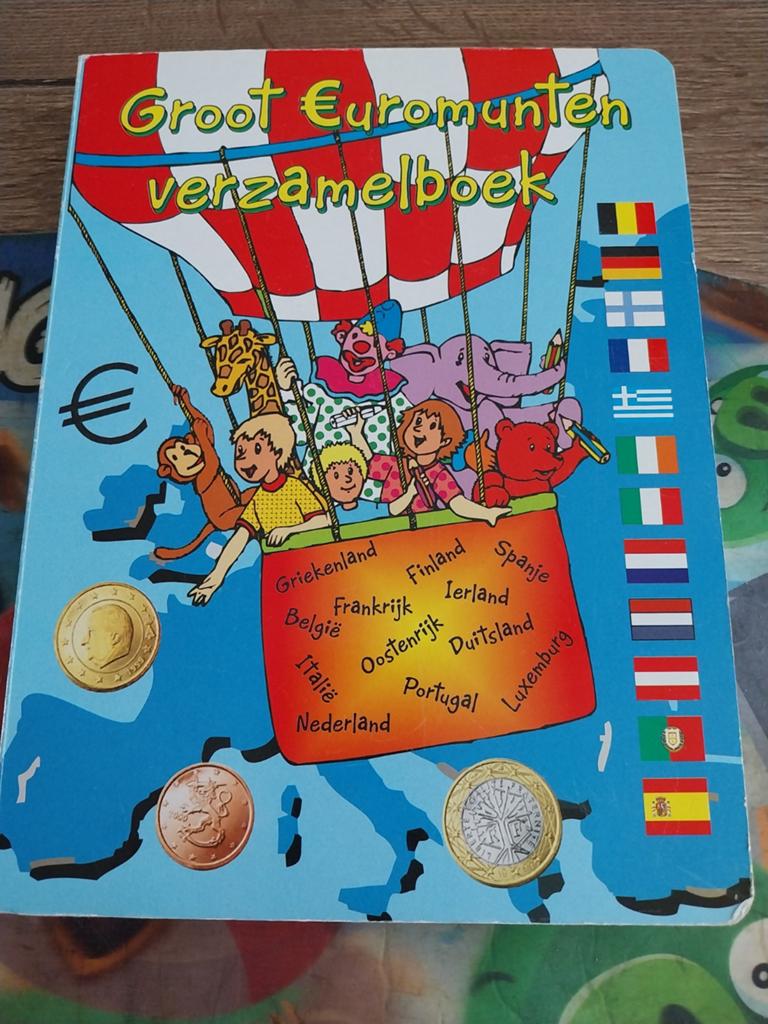 Groot Euromunten verzamelboek voor kinderen, Postzegels en Munten, Munten | Europa | Euromunten, Ophalen of Verzenden, Overige landen