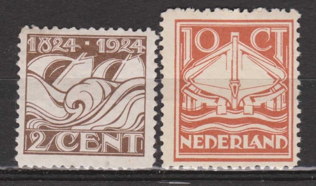 NVPH 139 - 140 PF Reddingsmij 1924 ; OUD NEDERLAND p/stuk, Postzegels en Munten, Ophalen of Verzenden, T/m 1940, Postfris