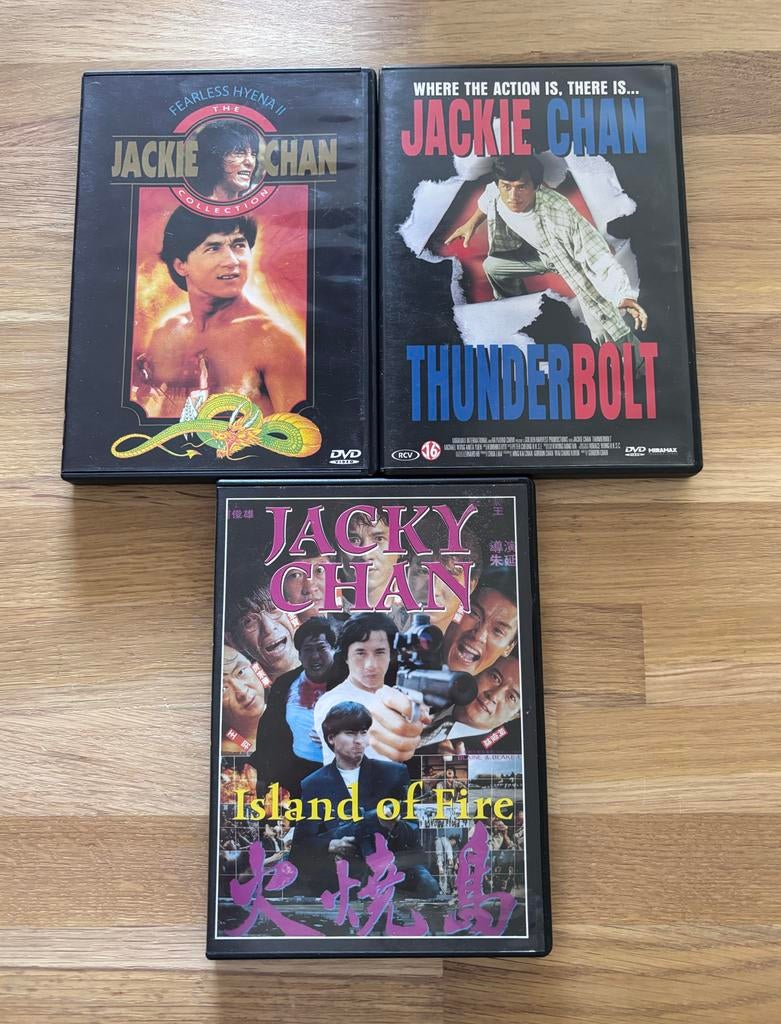 Jackie Chan - Fearless Hyena II, Thunderbolt, Island of fire, Cd's en Dvd's, Ophalen of Verzenden, Gebruikt