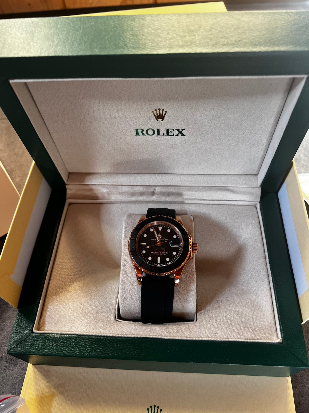Rolex met doos, Rolex, Polshorloge, Nieuw, Kunststof