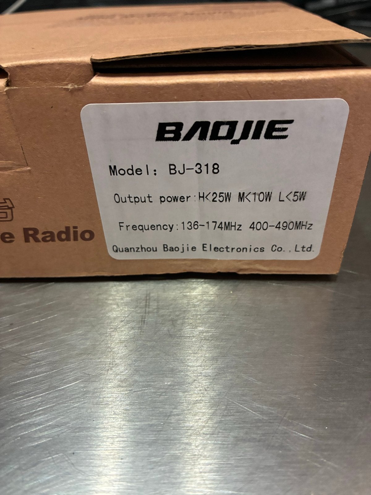 Baojie BJ-318 Dual Band Mini Mobiele Radio, Ophalen of Verzenden, Gebruikt