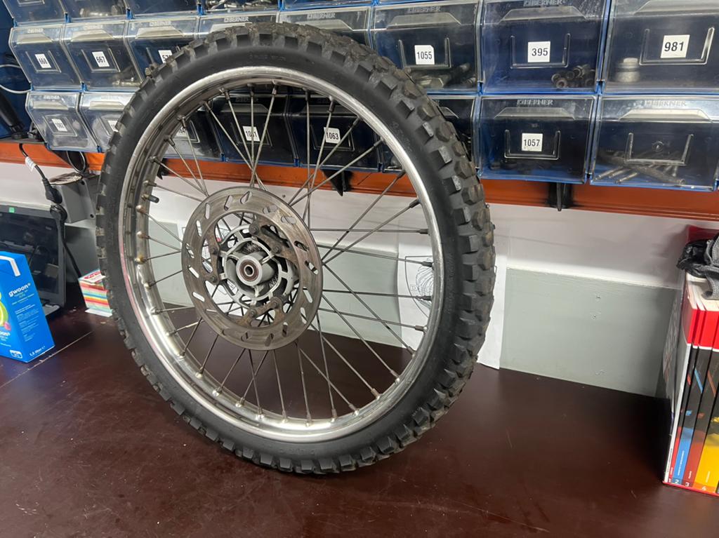 Derbi voorvelg 21 inch crossvelg chrome, Overige typen, 21 inch, Zo goed als nieuw, 12mm asmaat
