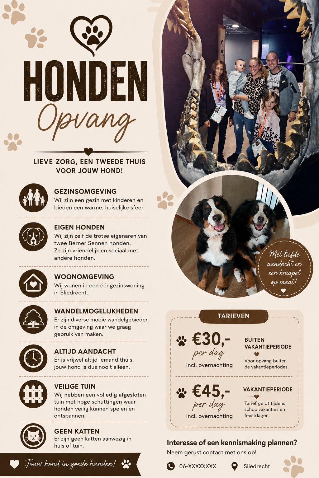 Dag/Nacht Opvang Aangeboden, Particuliere oppas