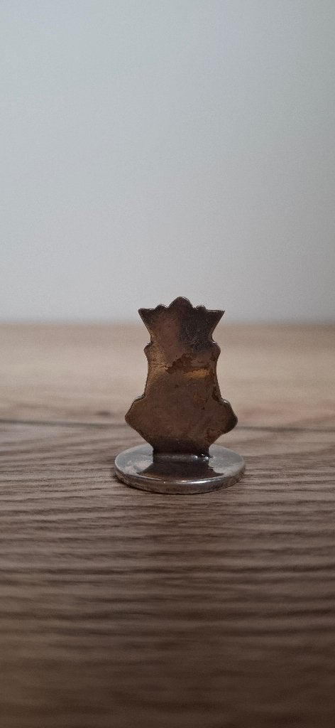 Souvenir Ede gemeentewapen verzilverd 90, 2,5 cm, Ophalen of Verzenden, Zo goed als nieuw, Mens