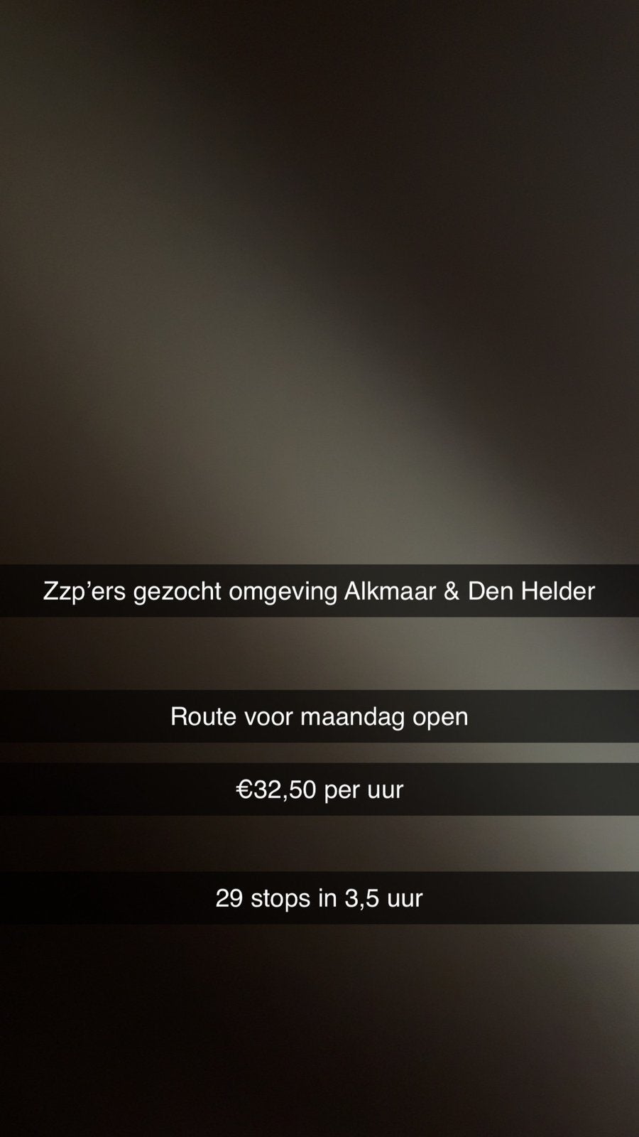 ZZP’ers gezocht voor route voor maandag!!, Overige niveaus, Starter, Overige vormen