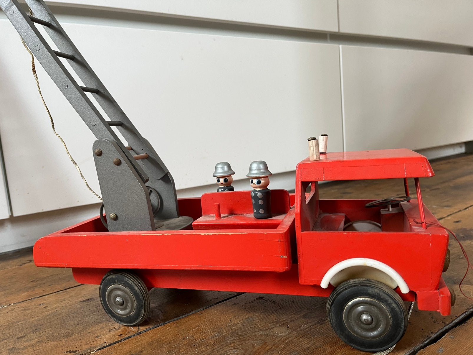 Oude houten brandweer auto, Ophalen of Verzenden