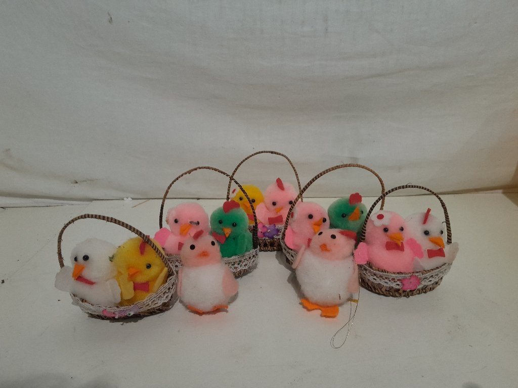 Kuikentjes in een mand, Diversen, Niet bekend, Niet bekend, Ophalen of Verzenden, Zo goed als nieuw