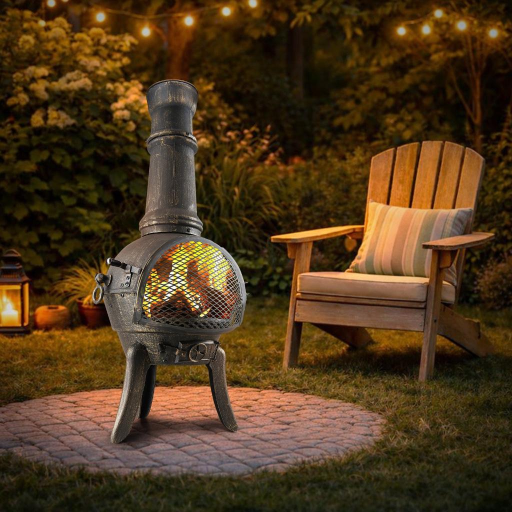 Tuinhaard tuinkachel zwart gietijzer 112cm GRATIS BEZORGD, Verzenden, Nieuw, Nvt, Nvt