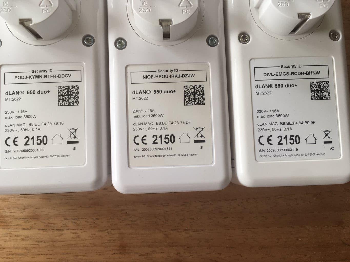 Devolo 550 duo+ inkl wlan, Ophalen of Verzenden, Zo goed als nieuw