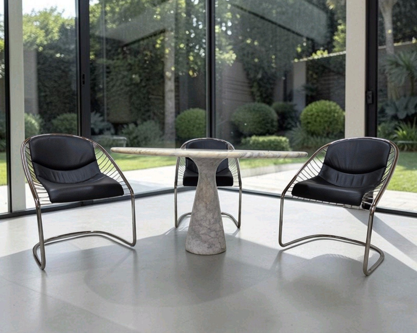 Minotti Cortina design eetkamerstoel 4x Gordon Guillaumier, Huis en Inrichting, Ophalen of Verzenden