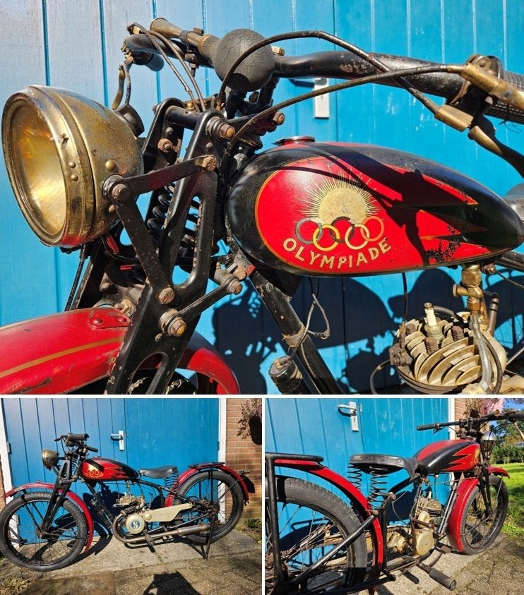 1936 Olympiade / Hercules motorfiets.