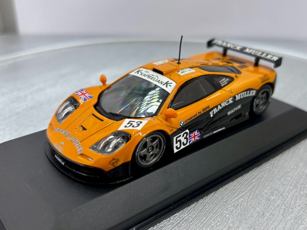1:43 McLaren F1 GTR nr 53 Frank Muller BGTC, Hobby en Vrije tijd, Modelauto's | 1:43, Ophalen of Verzenden, Zo goed als nieuw