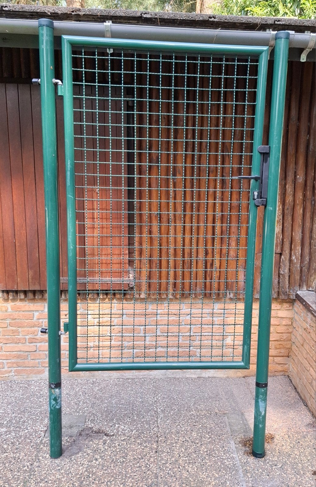Groen hekwerk poort tuinhek tuindeur 107x200 cm, Tuin en Terras, Ophalen, Met poort, Gebruikt, Tuinhek